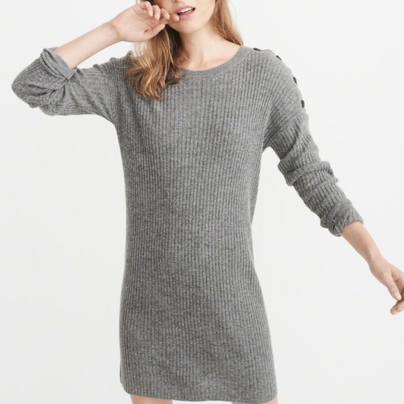 Abercrombie & Fitch Dresses & Skirts - A&F Button Sweater Dress